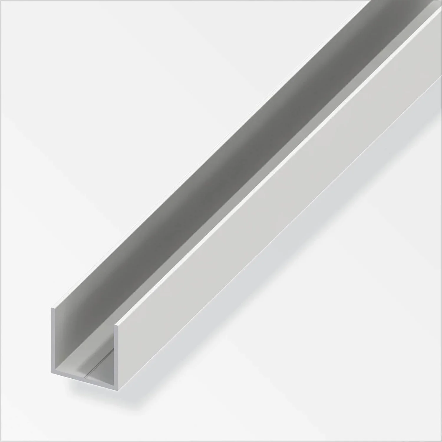 PVC Square U Combitech Profile - 1m X 11.5 X 11.5mm