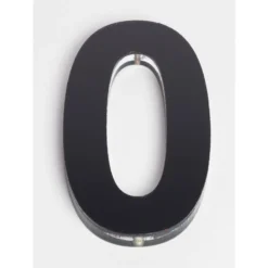 Ultra Black House Number - 120mm - 0