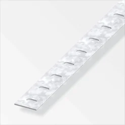 Punched Steel Flat Bar Profile - 1m X 35.5 X 35.5mm