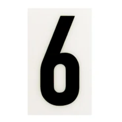 Breeze White Self Adhesive House Number - 60mm - 6