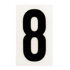 Breeze White Self Adhesive House Number - 60mm - 8