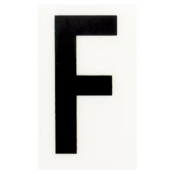 Breeze White Self Adhesive Letter - 60mm - F