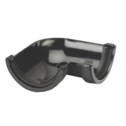 Polypipe Half Round Gutter Angle - 112mm X 90 Degree - Black