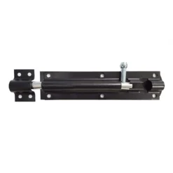 None Tower Bolt - Black - 150mm
