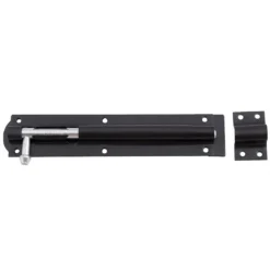 None Tower Bolt - Black - 200mm