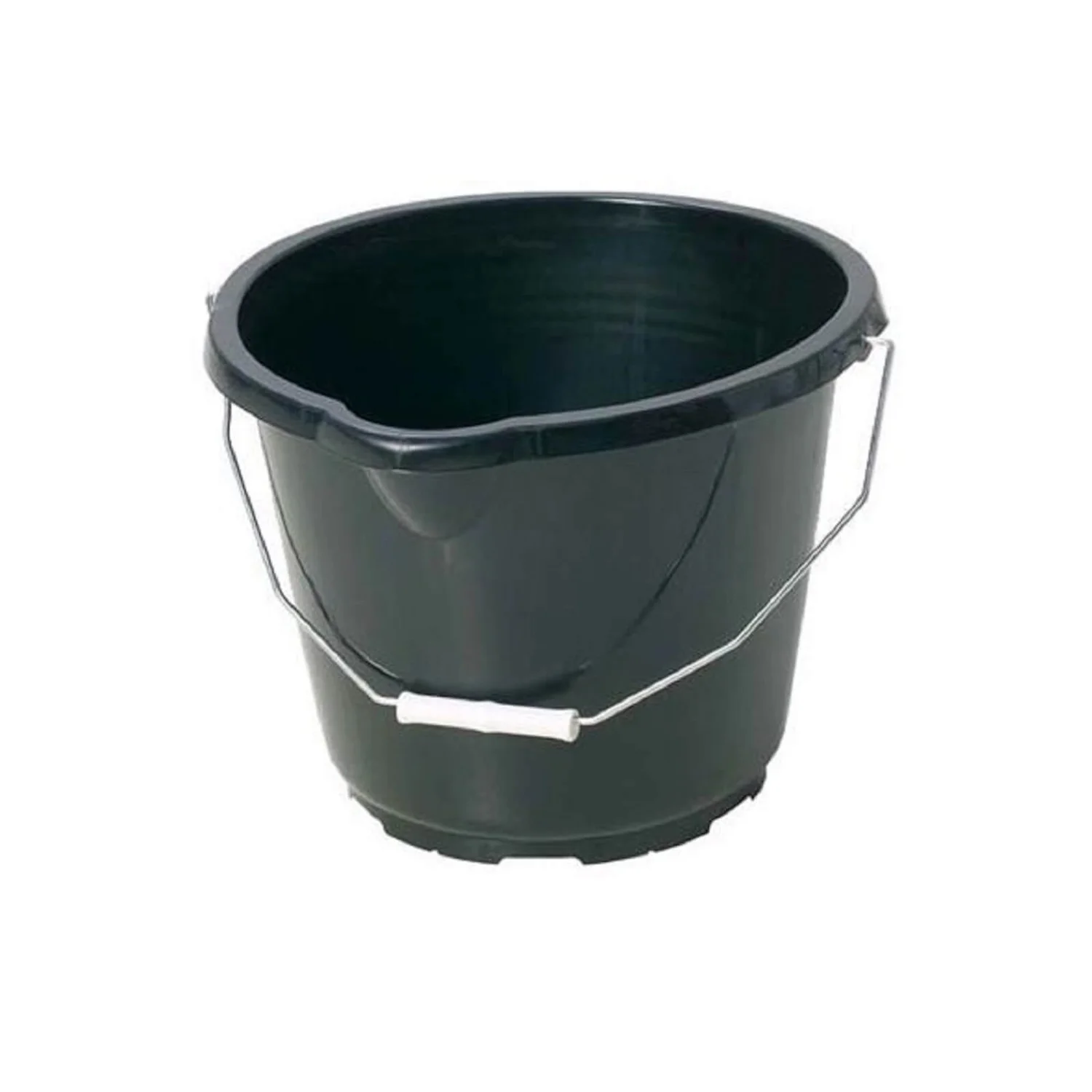 None General Purpose Black Plastic Bucket - 14L