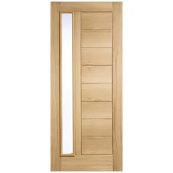 Goodwood External Glazed Unfinished Oak 1 Lite Door - 813 X 2032mm