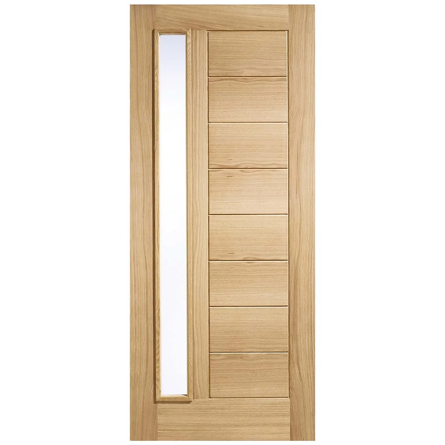 Goodwood External Glazed Unfinished Oak 1 Lite Door - 813 X 2032mm