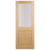Mexicano Internal Glazed Unfinished Oak 1 Lite Door - 686 X 1981mm