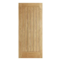 Norfolk External Unfinished Oak Door - 838 X 1981mm