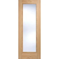 Vancouver Pattern 10 Internal Glazed Prefinished Oak 1 Lite Door - 762 X 1981mm