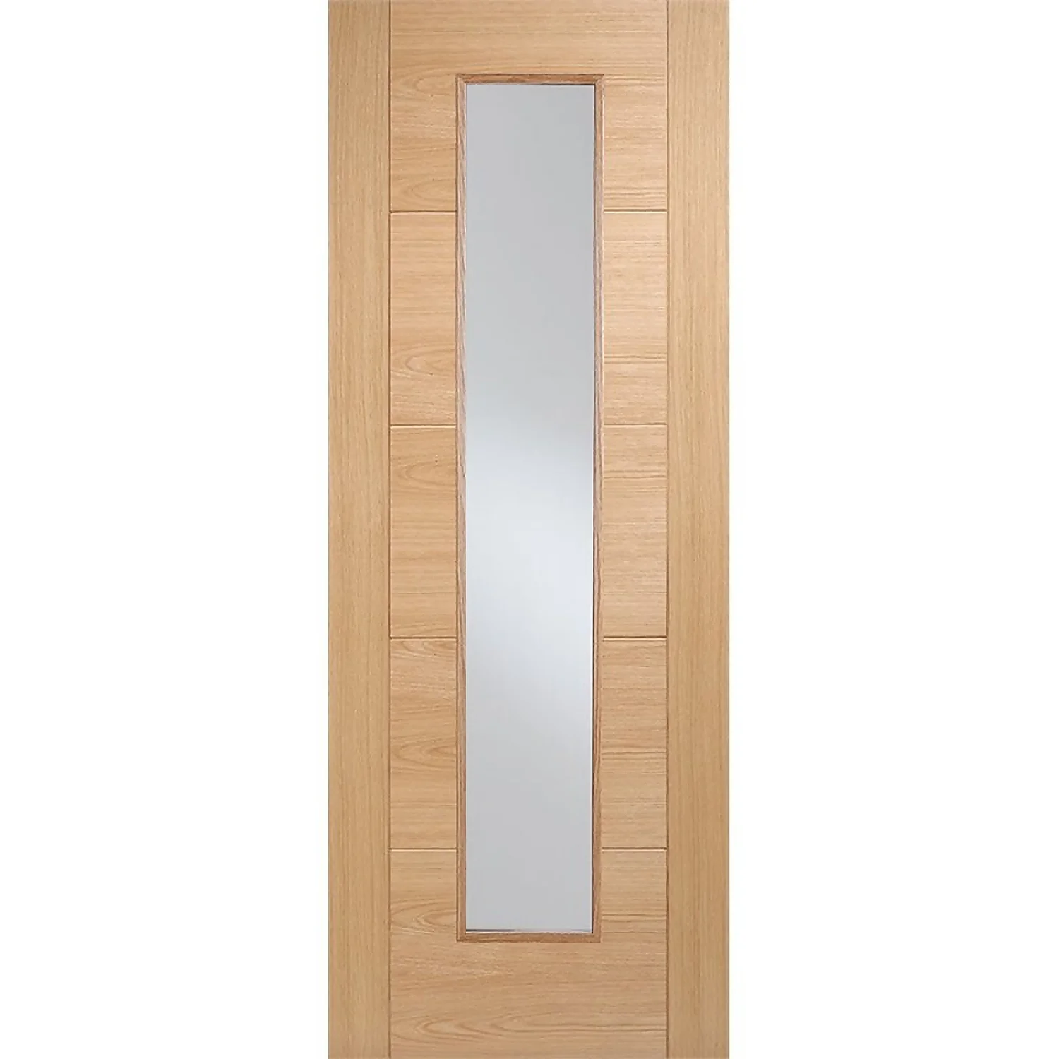 Vancouver Long Light Internal Prefinished Oak 1 Lite Door - 838 X 1981mm