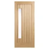 Newbury External Glazed Unfinished Oak 1 Lite Door - 838 X 1981mm
