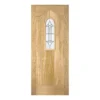 Westminster External Glazed Unfinished Oak 1 Lite Door - 838 X 1981mm