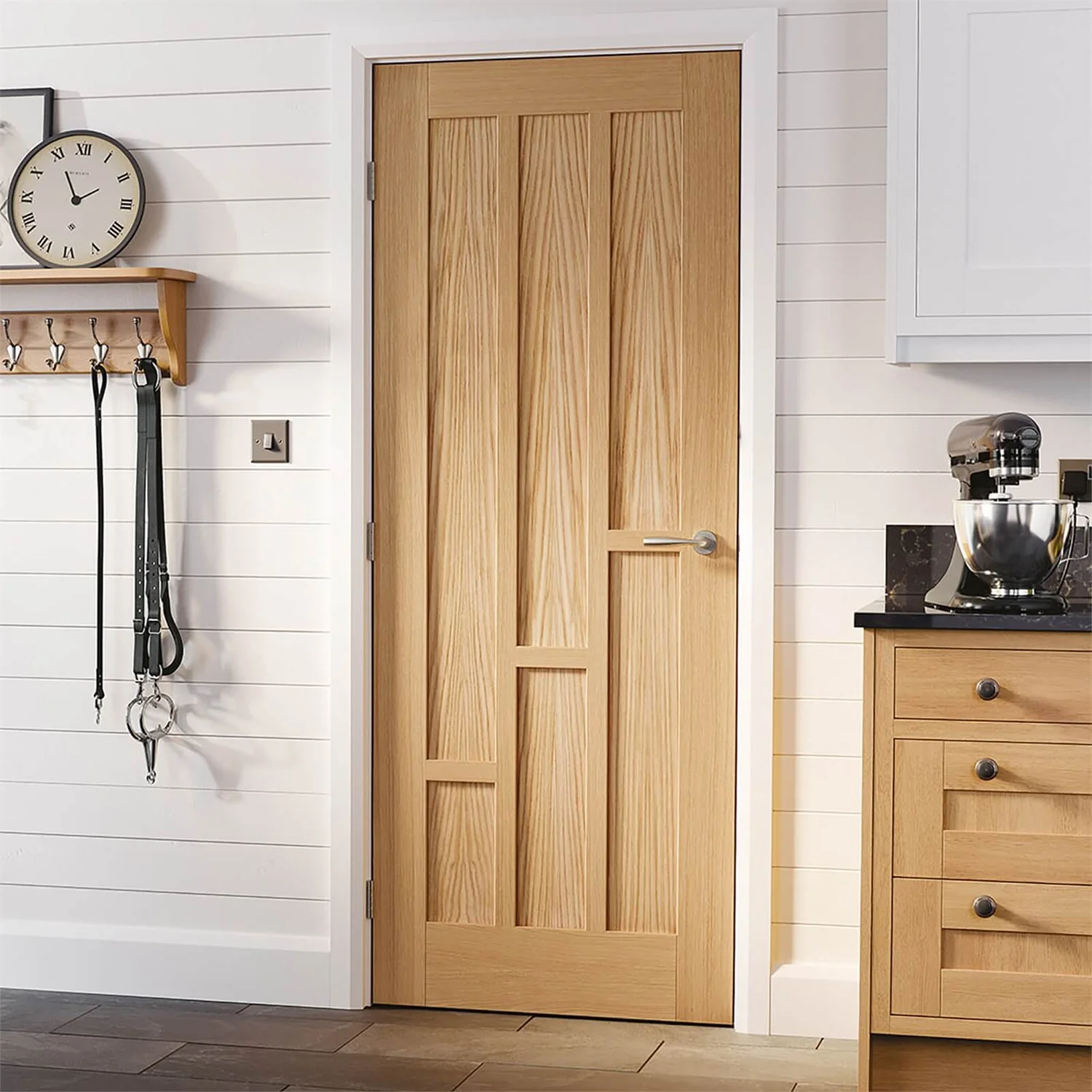 Coventry Internal Prefinished Oak 6 Panel Door - 762 X 1981mm - Image 2