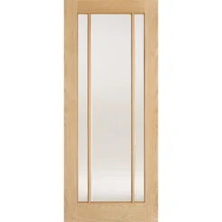 Lincoln Internal Glazed Prefinished Oak 3 Lite Door - 686 X 1981mm