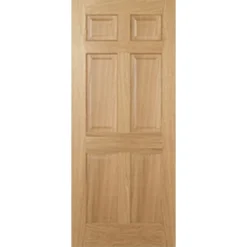 Regency Internal Prefinished Oak 6 Panel Door - 686 X 1981mm