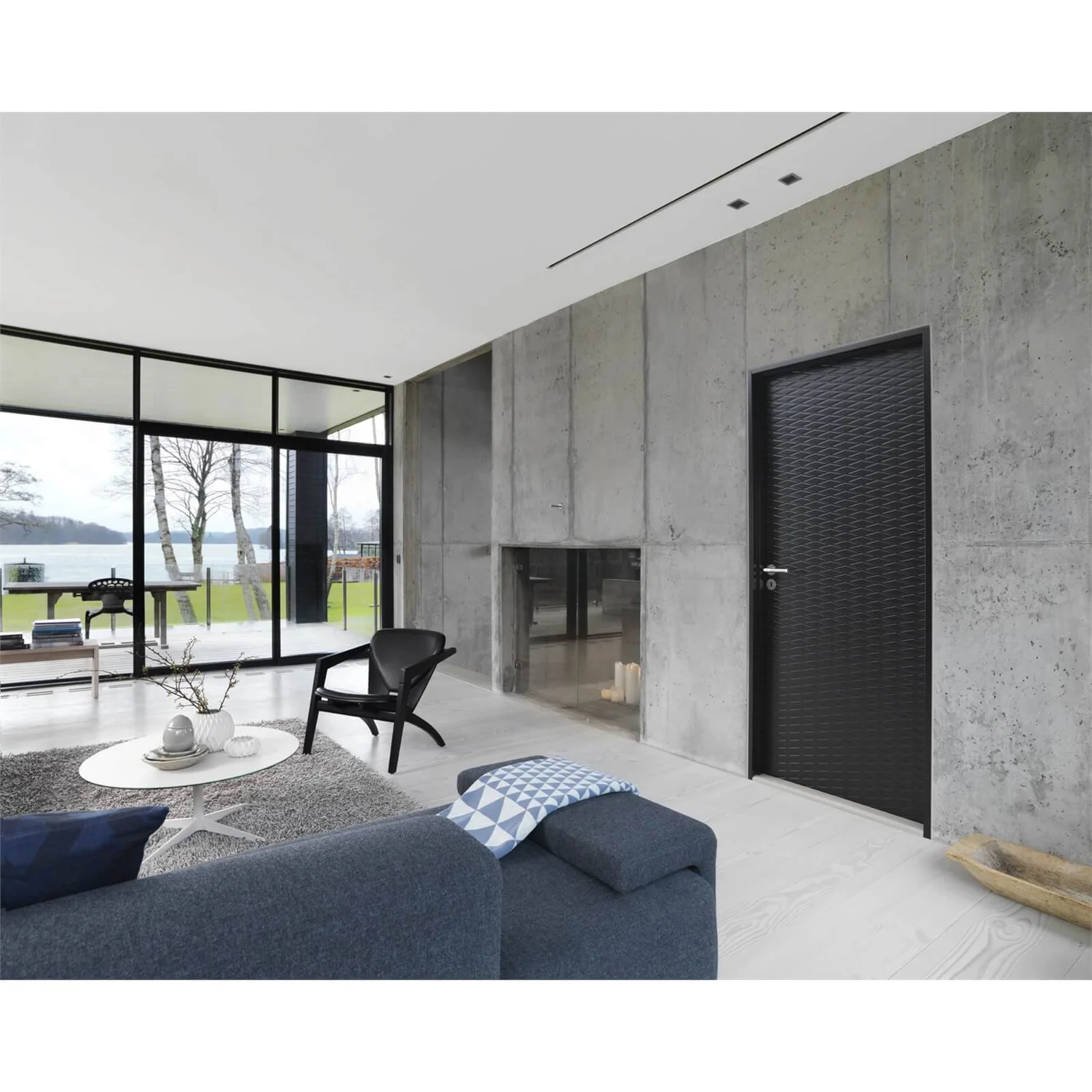 Contour Diamond Textured Effect Flush Interior Door 1981 X 838mm - Image 2