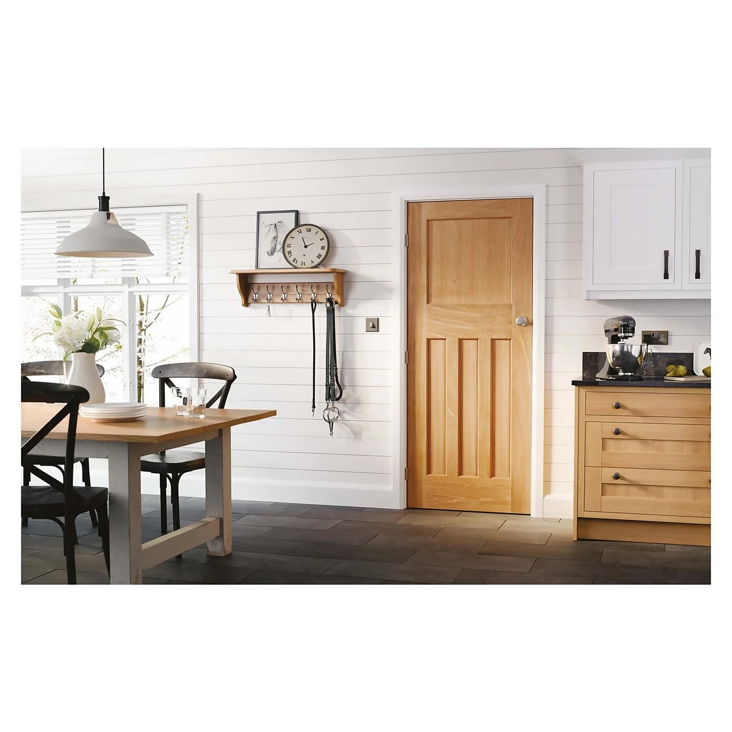 DX30's Style Internal Unfinished Oak 4 Panel Door - 762 X 1981mm - Image 2