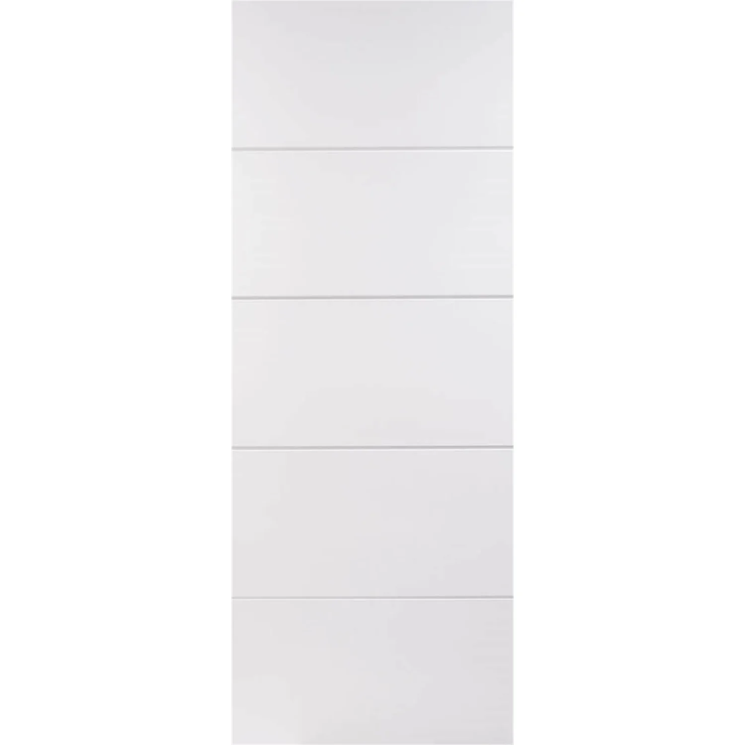 Horizontal 4 Line Internal Primed White 5 Panel Door - 686 X 1981mm