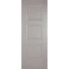 Amsterdam Internal Primed Silk Grey 3 Panel Door - 838 X 1981mm