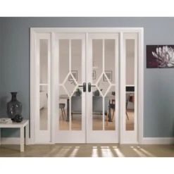 Reims Internal Glazed Primed White Room Divider - 1904 X 2031mm