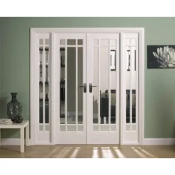 Manhattan Internal Glazed Primed White Room Divider - 1904 X 2031mm