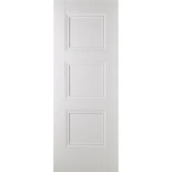Amsterdam Internal Primed White 3 Panel Fire Door - 686 X 1981mm