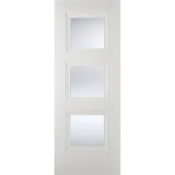 Amsterdam Internal Glazed Primed White 3 Lite Door - 686 X 1981mm