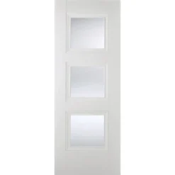 Amsterdam Internal Glazed Primed White 3 Lite Door - 838 X 1981mm