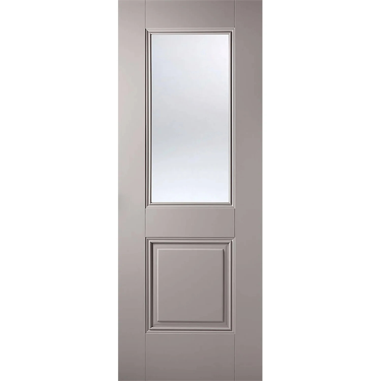 Arnhem Internal Glazed Primed Silk Grey 1 Lite 1 Panel Door - 838 X 1981mm
