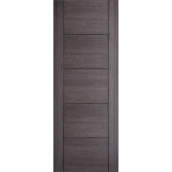 Vancouver Internal Prefinished Ash Grey 5 Panel Door - 686 X 1981mm