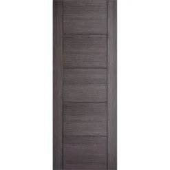 Vancouver Internal Prefinished Ash Grey 5 Panel Door - 838 X 1981mm