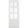 Kent Internal Glazed Primed White 1 Panel 6 Lite Door - 838 X 1981mm