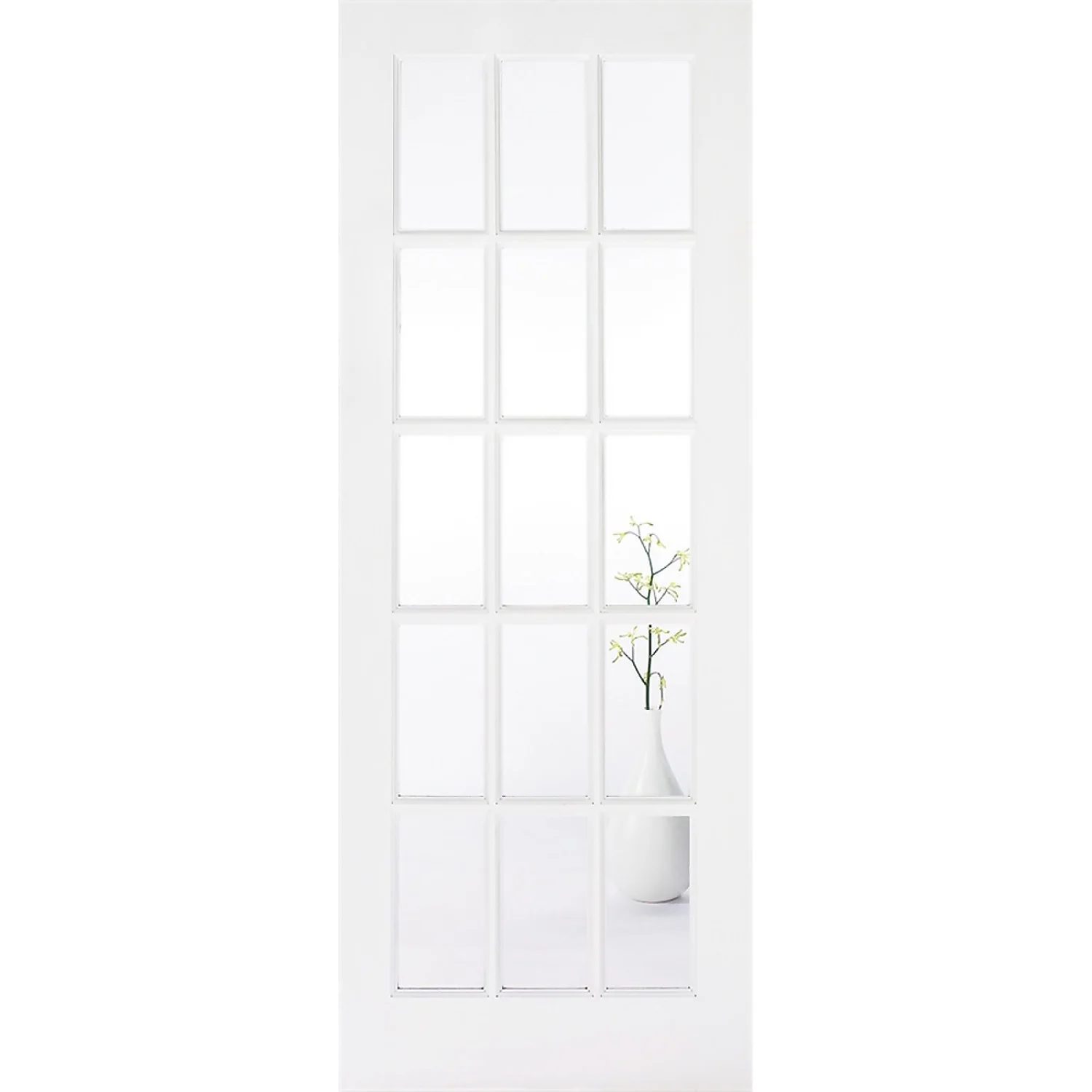 SA Internal Glazed Primed White 15 Lite Door - 686 X 1981mm