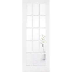 SA Internal Glazed Primed White 15 Lite Door - 838 X 1981mm