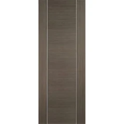 Alcaraz Internal Prefinished Chocolate Grey Door - 838 X 1981mm