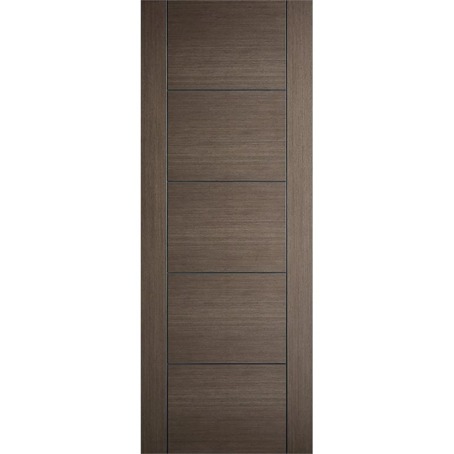 Vancouver Internal Prefinished Chocolate Grey 5 Panel Door - 686 X 1981mm