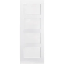 Shaker Internal Primed White 4 Panel Door - 686 X 1981mm