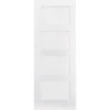 Shaker Internal Primed White 4 Panel Fire Door - 838 X 1981mm