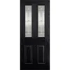 Malton External Glazed Black GRP 2 Lite Door - 838 X 1981mm
