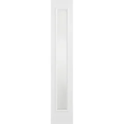 Frosted External Glazed White GRP 1 Lite Sidelight - 356 X 2032mm