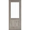 Mexicano Internal Glazed Light Grey Laminate 1 Lite Door - 762 X 1981mm