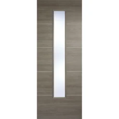 Santandor Internal Glazed Light Grey Laminate 1 Lite Door - 686 X 1981mm