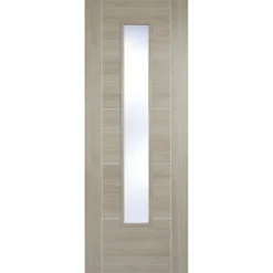 Vancouver Internal Glazed Light Grey Laminate 1 Lite Door - 838 X 1981mm