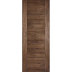 Vancouver Internal Walnut Laminate 5 Panel Door - 686 X 1981mm