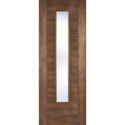 Vancouver Internal Glazed Walnut Laminate 1 Lite Door - 762 X 1981mm