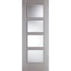Vancouver Internal Glazed Prefinished Light Grey 4 Lite Door - 838 X 1981mm