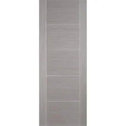Vancouver Internal Prefinished Light Grey 5 Panel Fire Door - 686 X 1981mm