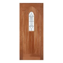 Westminster External Glazed Unfinished Hardwood 1 Lite Door - 838 X 1981mm